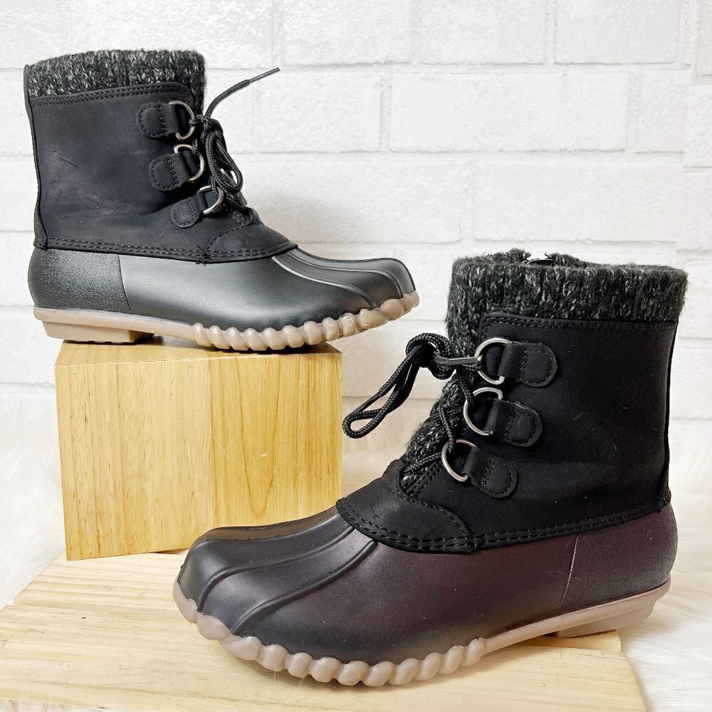 BareTraps Women's Fabulous Water Resistant Black Duck Boot Size 6M - Picture 2 of 10